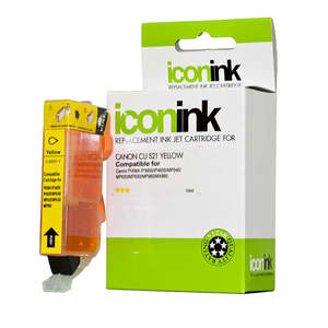 Compatible Canon CLI 521 Yellow Ink Cartridge