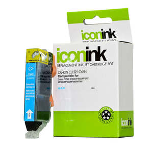 Compatible Canon CLI 521 Cyan Ink Cartridge