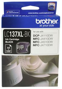 Brother: Brother LC137XL BK Black High Yield Ink Cartridge