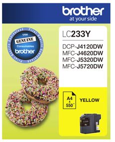 Brother: Brother LC233 Y Ink Cartridge Yellow