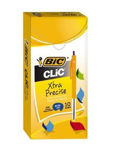 Bic Retracable Ballpoint Pen Blue Fine 10/pack