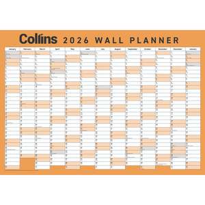 Collins 2026 Wallplanner Double Sided A3 / Unlaminated