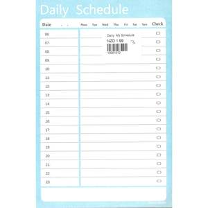 Calendars Diaries: Daily Schedule
