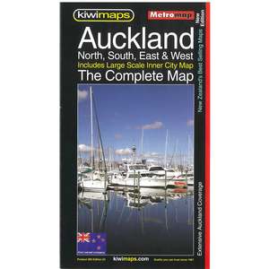 Kiwimaps Auckland North, South, East & West - The Complete Map