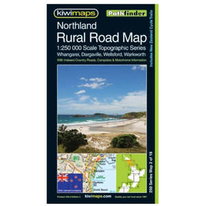 New Zealand: Northland Rural Roads Topographic Map 250-2