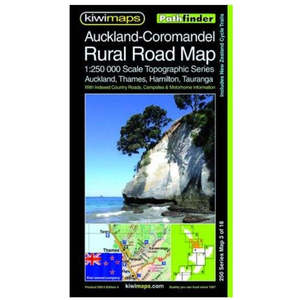 New Zealand: Auckland-Coromandel Rural Roads Topographic Map 250-3