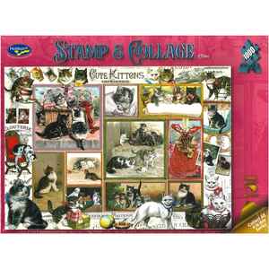 Jigsaw Puzzle 1000Pcs - Stamp & Collage - Kittens