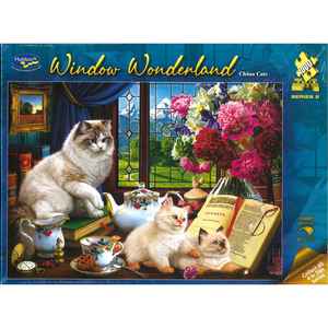 Jigsaw Puzzle 1000Pcs - Window Wonderland  - China Cats