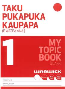Warwick Taku Pukapuka Kaupapa - My Topic Book - My Everyday Book 1 - Large