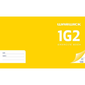 Warwick Exercise Book 1G2 24 Leaf Ruled 25mm 125x202mm
