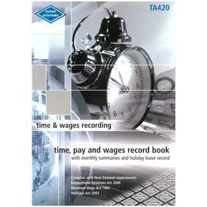 Account Books: Time, Pay And Wages Record Book