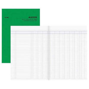 Milford A4 10 Money Column 26 Leaf Limp Analysis Book