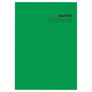 Account Books: Milford A4 14 Money Column 26 Leaf Limp Analysis Book