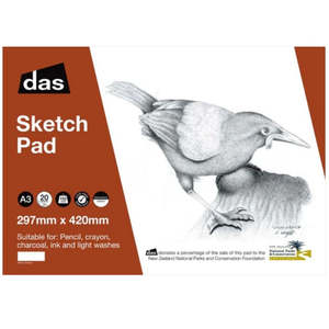DAS SP SKETCH PAD (SADDLEBACK) 20sht A3
