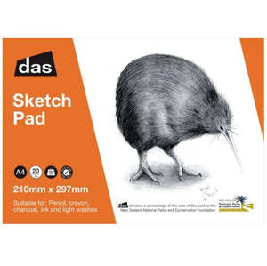 Art Pads Books: DAS SKETCH PAD (KIWI) 20sht 110gsm A4