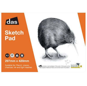 Art Pads Books: DAS SKETCH PAD (KIWI) 20sht 110gsm A3