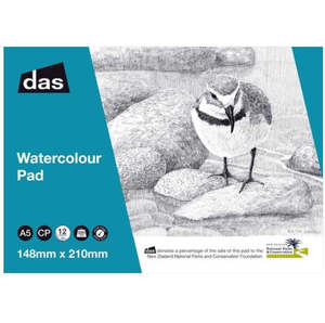 Art Pads Books: DAS W/C PAD (WRYBILL) 12sht 300gsm A5