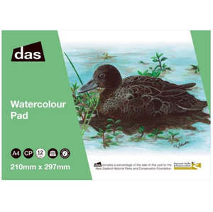 DAS W/C PAD (BROWN TEAL) 12sht 200gsm A4