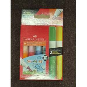 Faber Castell Fibre Tip Pens 6pc