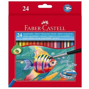 Faber-Castell Watercolour Pencils 24 Pack