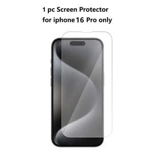 Mobile Phone Accessories: Tempered Glass Screen Protector for iPhone 16 Pro