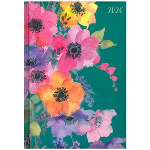 Diaries: 2026 A5 Diary Week to View - Anemones