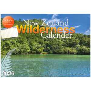 2026 Wall Calendar New Zealand Wilderness + Free Year Planner