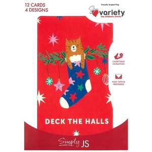 Xmas Boxed Cards - 12 cards, 4 designs