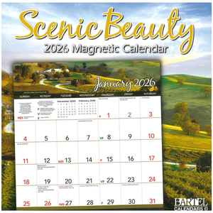 2026 Magnetic Calendars: 2026 Magnetic Wall Calendar - Scenic Beauty