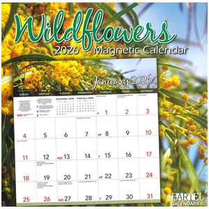 2026 Magnetic Wall Calendar - Wildflower