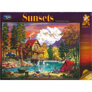 Jigsaw Puzzle 1000 Pcs NZ Made Sunsets - Forest House Sunset
