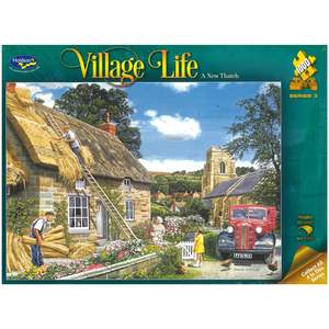 Jigsaw Puzzle 1000 Pcs Village Life - A New Thatch