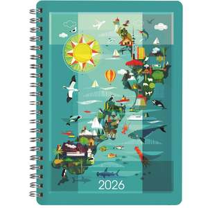 Collins 2026 A63 Diary Week to View - Spiral Bound - NZ ARTIST ELLEN GIGGENBACH