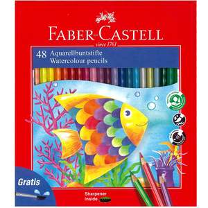 Art Craft 1: Faber-Castell Watercolour Pencils 48 Pack