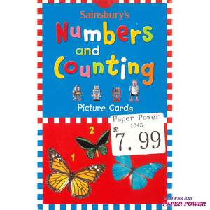 Flash Card - Sainsbury's NUMBERS AND COUNTING PICTURE CARDS