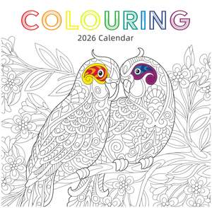 Stationery: 2026 Wall Calendar - Colouring