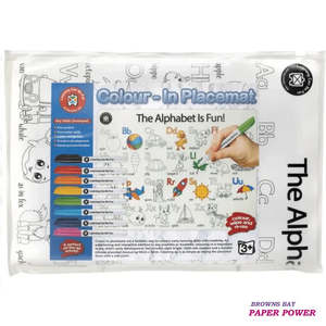 The Alphabet is Fun! Colour-In Placemat Set