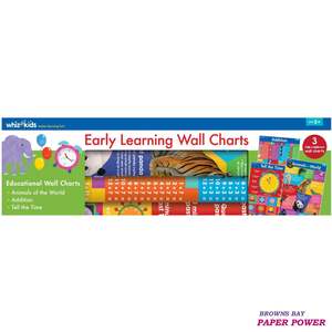 Childrens Books: Whiz Kids 3 Pack Wall Charts - Early Learning