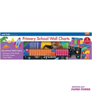Childrens Books: Whiz Kids 3 Pack Wall Charts - Primary School