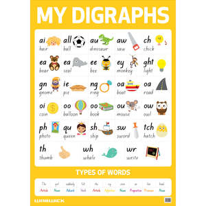 Childrens Books: MY LITERACY POSTER DIGRAPHS
