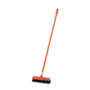 Products: Orange Deck Scrub 255mm Complete with Fibre Glass Handle - AC024 Brownbrush
