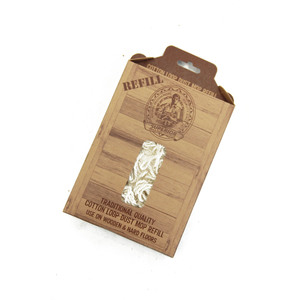 Products: Superior Iron Wood Cotton Loop Dust Mop Refill - NA1277R Brownbrush