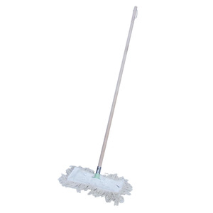 Superior Iron Wood Cotton Loop Dust Mop Complete - Green - NA1277CG Brownbrush