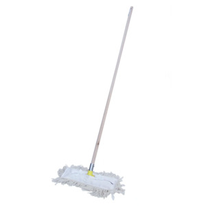 Superior Iron Wood Cotton Loop Dust Mop Complete - Yellow - NA1277CY Brownbrush