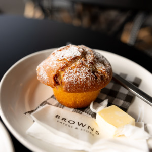 The Breakfast Menu: Raspberry & White Chocolate Muffin