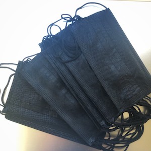 Black face masks (50 pieces)