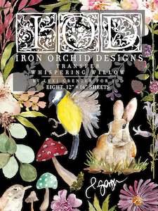 WHISPERING WILLOW IOD TRANSFER PAD - EIGHT 12X16" SHEETS