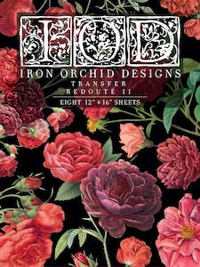 Iod Transfers: REDOUTE II IOD TRANSFER PAD - EIGHT 12X16" SHEETS