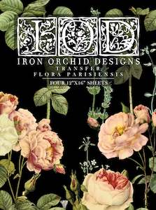 Iod Transfers: FLORA PARISIENSIS IOD TRANSFER PAD - FOUR 12X16" SHEETS