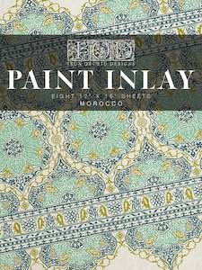 MOROCCO IOD PAINT INLAY PAD - EIGHT 12X16" SHEETS